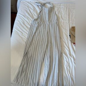 Wide leg Black & white overalls - size medium